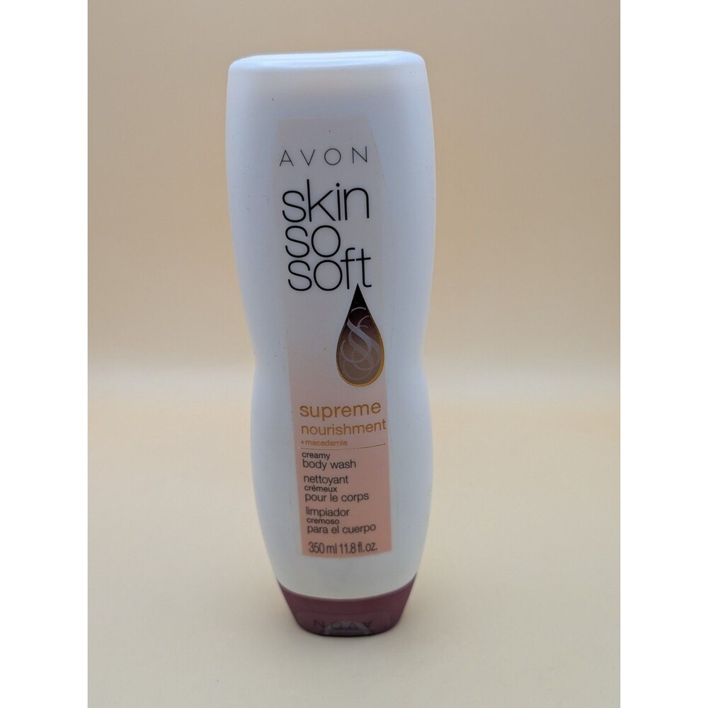 NEW Avon Skin So Soft Supreme Nourishment Creamy Body Wash Macadamia 11.8 Oz